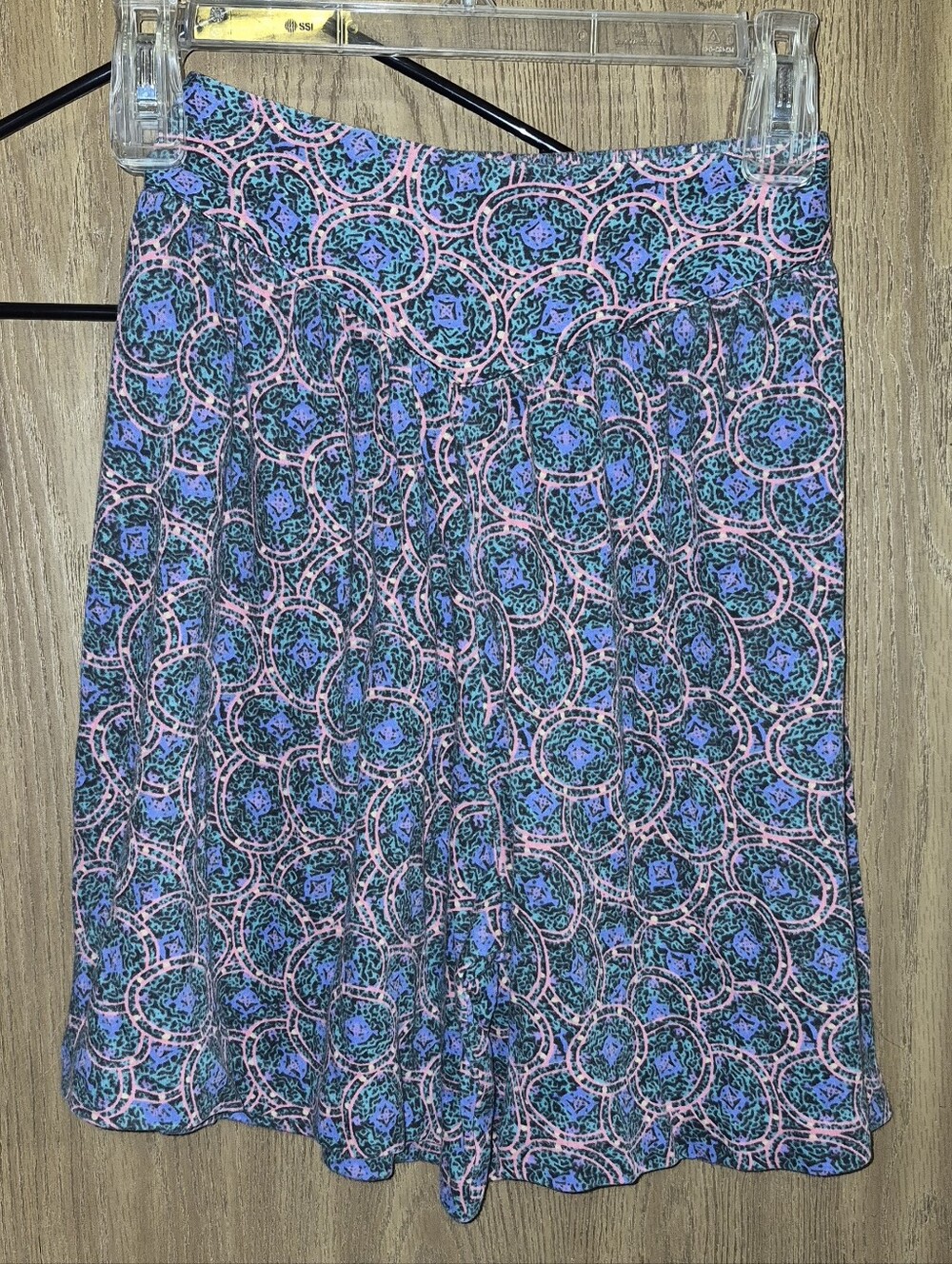 Vintage Psychedelic Boho Shorts Wide Leg Pleated Colorful Festivle Size S 80s Ù